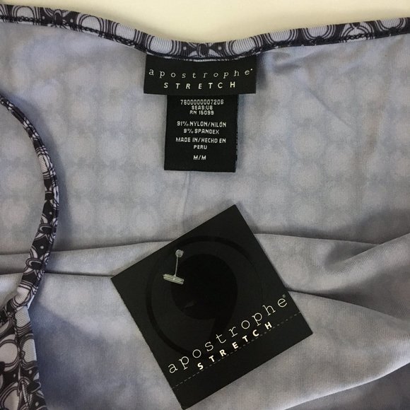 Apostrophe Camisole Top Chain Link Geometric Design Purple Lavender - Picture 6 of 9